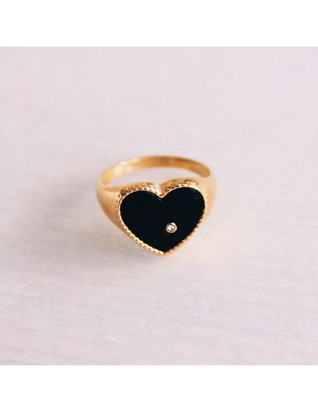 Bague Heart Noire