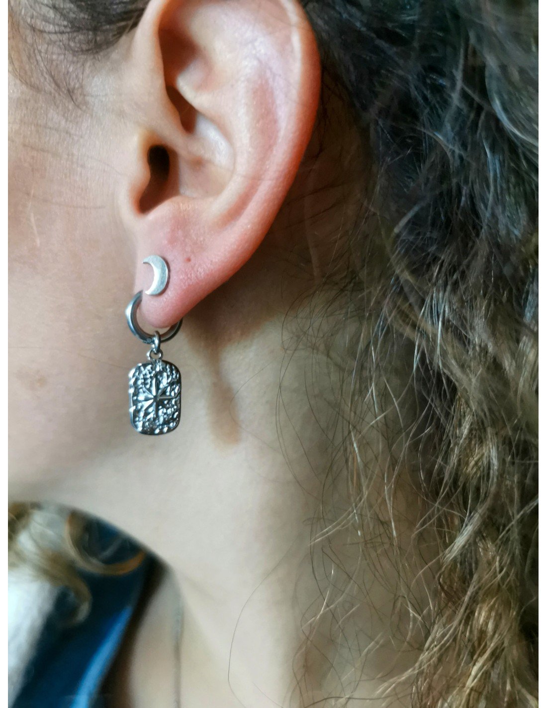 Boucles Northstar argentée
