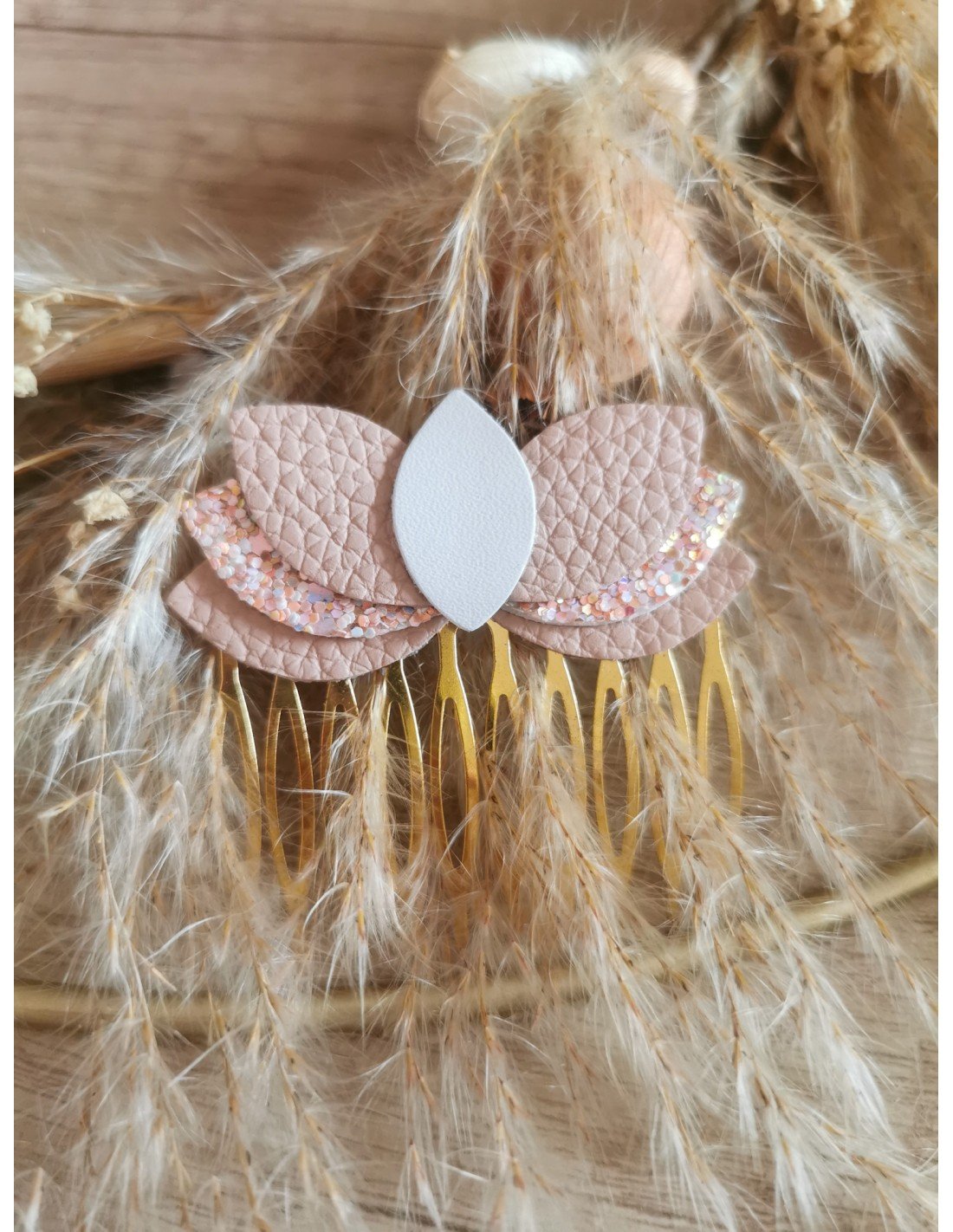 Barrette Peigne Blush