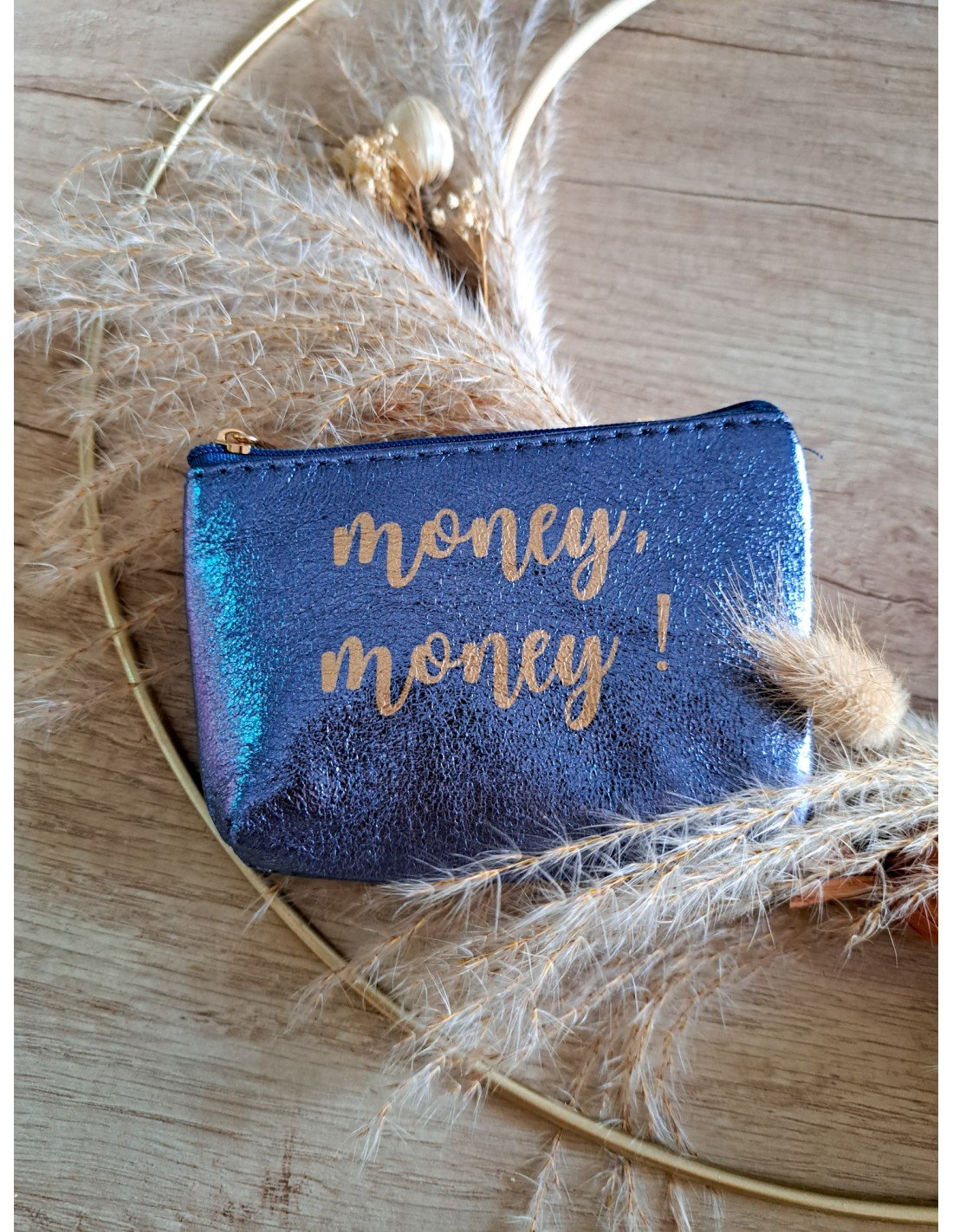 Porte monnaie "Money Money" Denim